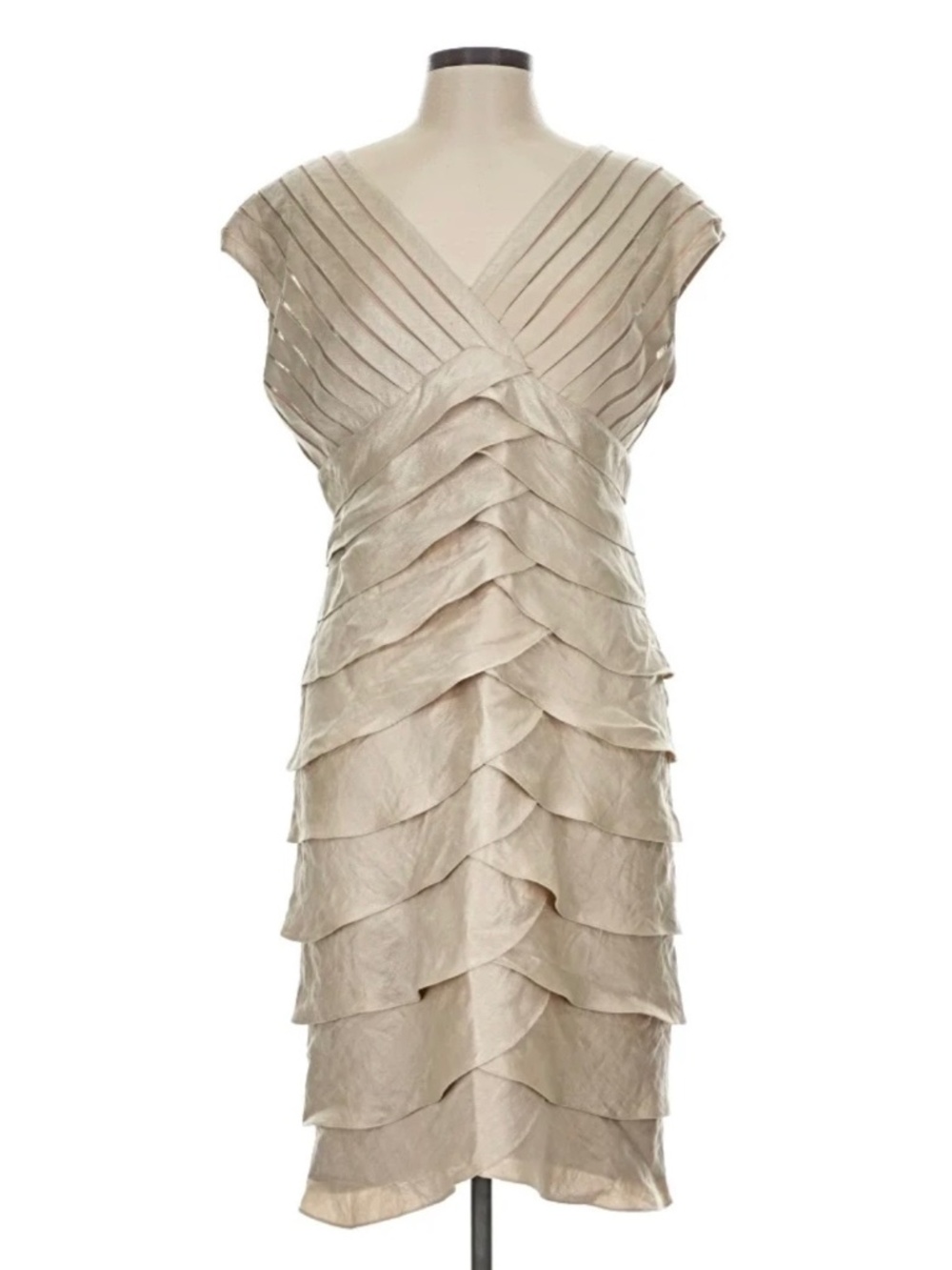 Cocktail Dress- Scarlett Nite Ruffle Accent Short Evening Dress